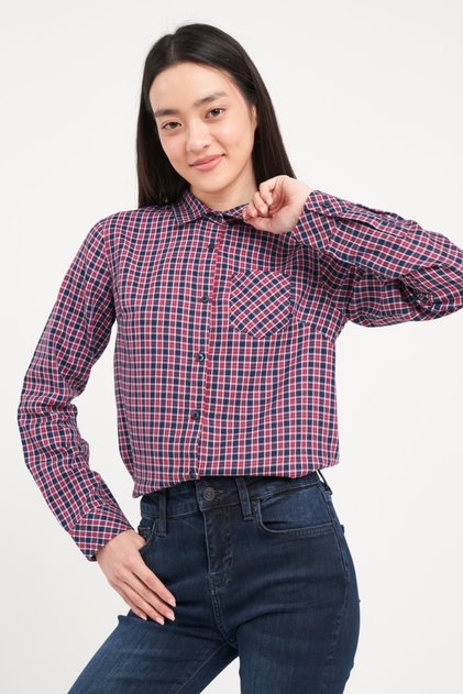 Camasa dama cu model in carouri mici