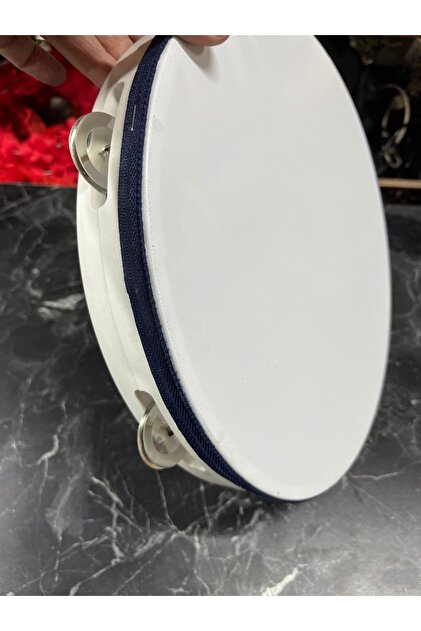 Def, tamburină de mireasă 28 cm, tamburină de nuntă pentru domnișoară de onoare, cu clopoței, tamburină goală