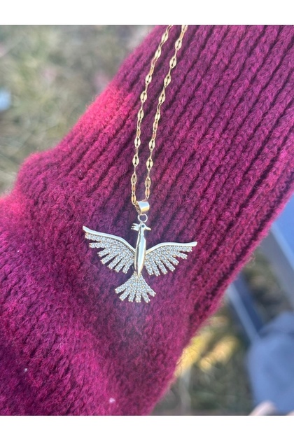 Steel Zircon Stone Phoenix Bird Necklace (Women's Day, Mother's Day, Birthday Gift) Alya Necklace
