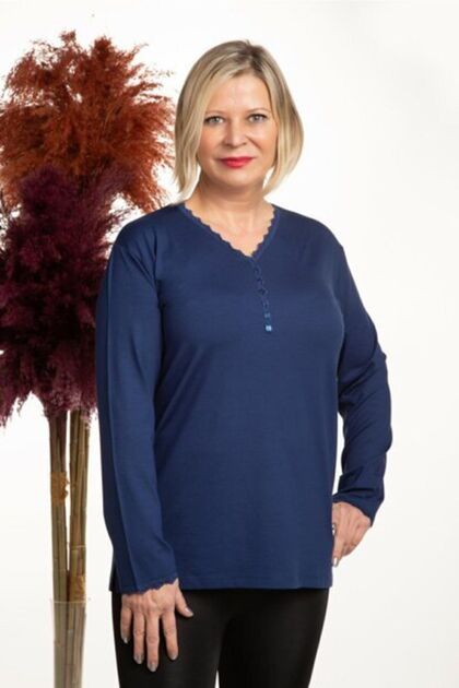 Women's Indigo Climate V-Neck Mother Blouse