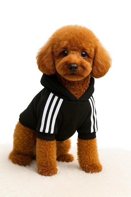 Kapişonlu Polar Sweatshirt Kedi Ve Köpek Kıyafeti Pamuk Yumuşak Dog Hoodie