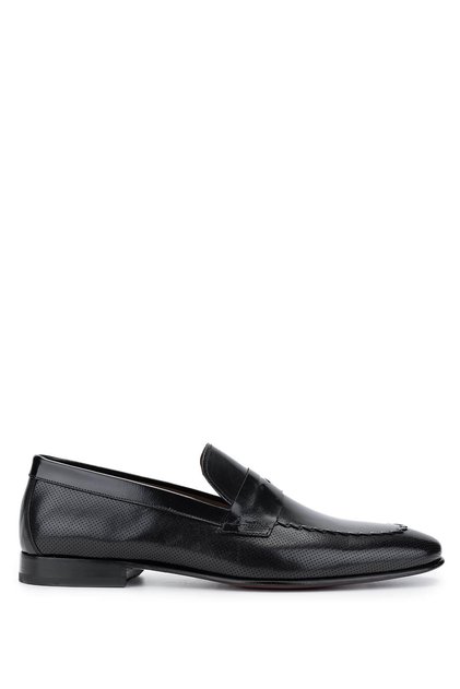 Men's Genuine Leather Black Classic Shoes