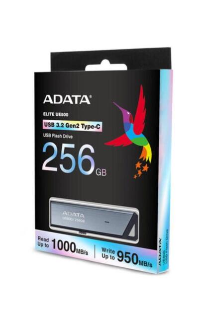 Stick USB A-DATA UE800, 256 GB, USB-C (Gri)