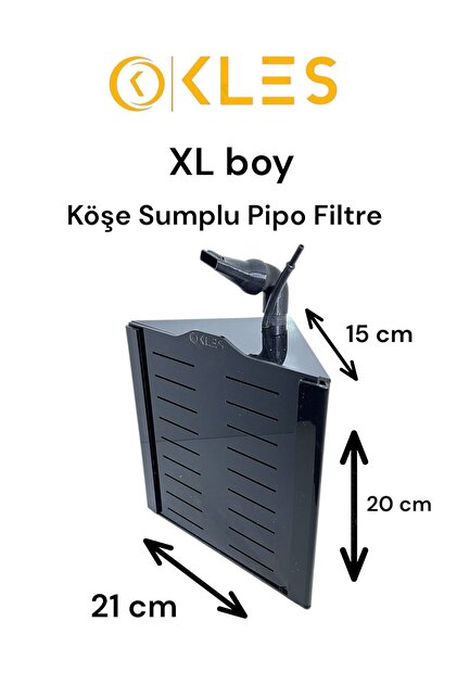 Köşe Sumplu Pipo Filtre Xl Boy Hamburg Sistemli Akvaryum Filtre Sistemi
