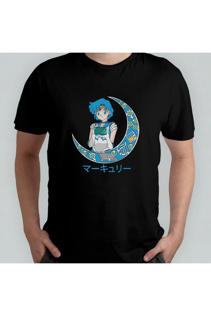 Unisex Sailor Moon T-Shirt 100% Fishing Textile Production Clothing