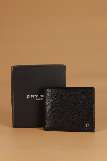2062 Leather Men's Wallet Card Holder You Want Flotur - Black