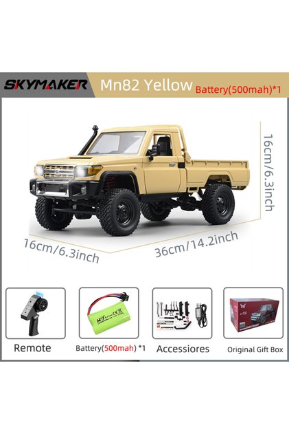 Mn82-Y-1B500 1:12 Rc Car Skymaker Mn Model Mn82 Retro Full-scale Simulation LC79 RTR 2.4g 4WD 280 Mo