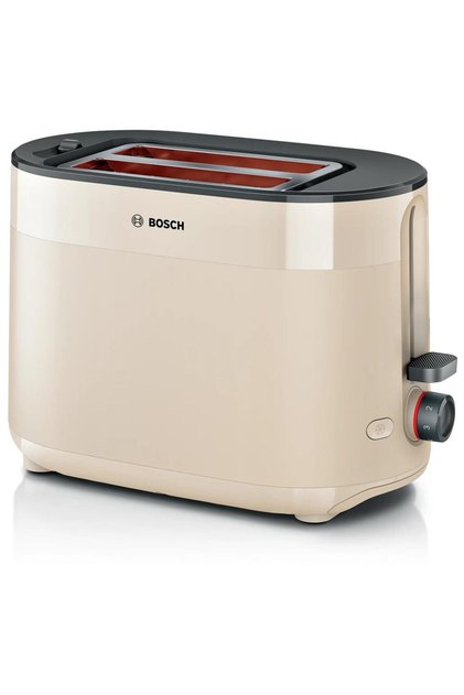 Тостер Bosch TAT2M127 MyMoment, 950 W, 2 филийки, автоматично изключване, бежов