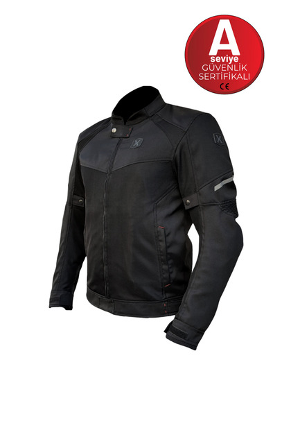 X-Evo Summer Mesh Protected Motorcycle Jacket New Season Black