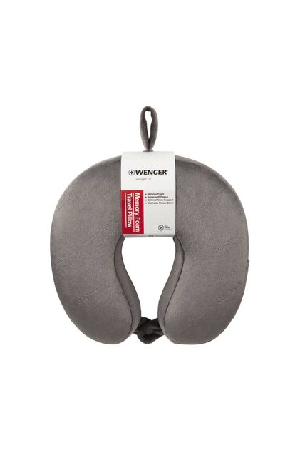 Memory Foam Travel Neck Pillow Grey
