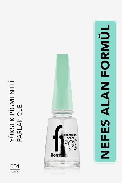 Nefes Alan Parlak Oje- Breathing Color Nail Enamel -001 Clear- 8682536032520