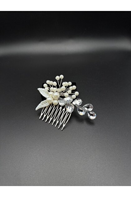 Completely Handmade, Stylish and Elegant Wedding and Engagement Bridal Crown and Hair Accessory with Crystal Stones