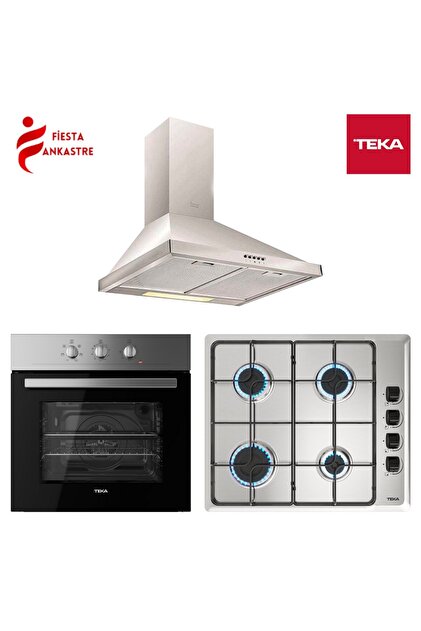 Teka CHEF 1 INOX ANKASTRE SET ( HE 715 SS FIRIN + HLX 640 İNOX