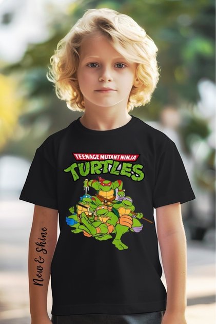 Ninja Turtles Printed Oversized Children's T-Shirt