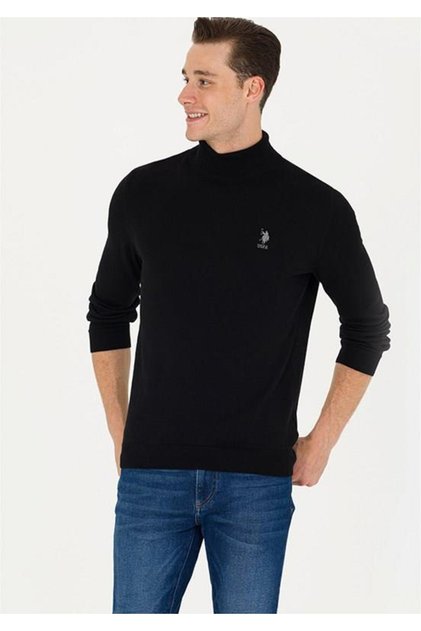 U.S. POLO ERKEK SPOR SLİMFİT YARIM BALIKÇI TRİKO KAZAK G081GL0TK.000.1629690 SK23