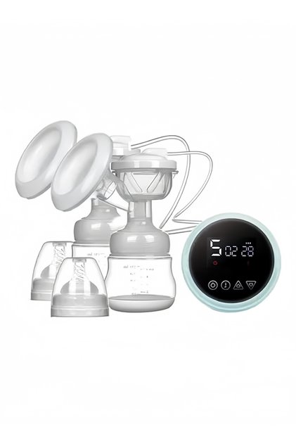 Portable Electric Breast Pump, 3 Modes Digital Display BPA Free Easy Clean Blue