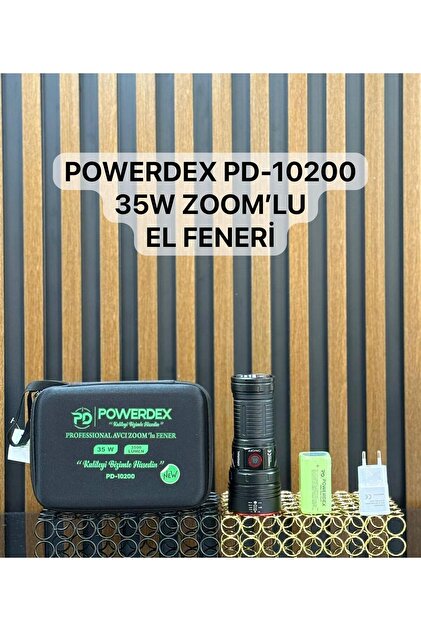 powerdex Pd-10200 Profesyonel Avcı El Feneri Zoomlu - 35w, 12800