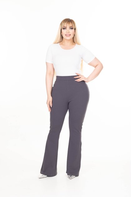 Women's Crepe Summer Fabric Flared Trousers