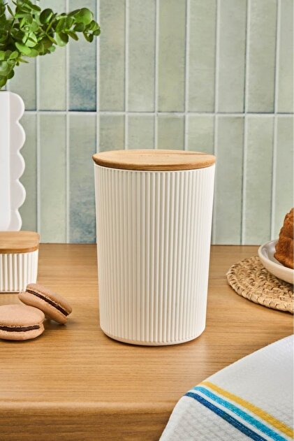 Karaca Massimo Kavanoz/Saklama Kabı 1,5 Lt Krem - Fiyatı, Yorumları