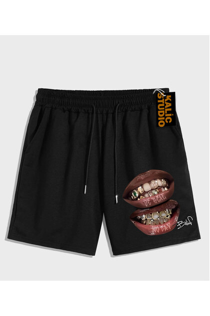 UNISEX Ανδρικό καλοκαιρινό σορτς με σχέδιο Bay Grillz