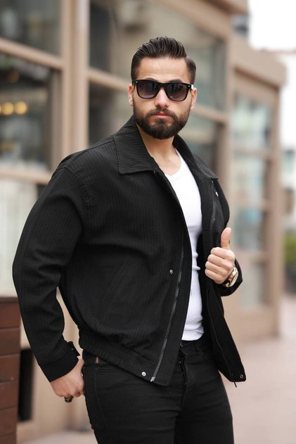 Unisex Oversized Light Thin Self-Patterned Spring Jacket