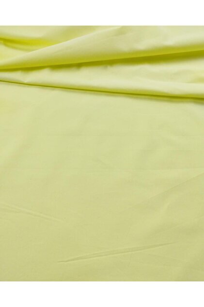 Poplin Benzeri İnce Pamuklu Dokuma Yumuşak Limon SarısıEn: 150 cm