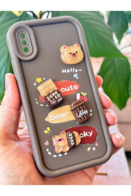 kaikaikiki シリコン アイフォンXS MAX Fibaks iPhone XS MAX Kılıf Tasarımlı Desenli Kamera Korumalı