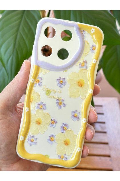 Case for Realme 11 4g Design Patterned Camera Protection Daisy Flower Color Silicone Cover