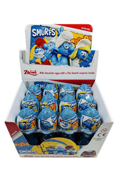 Zaini Smurfs lisanslı Şirinler sürpriz yumurta surprise egg 24