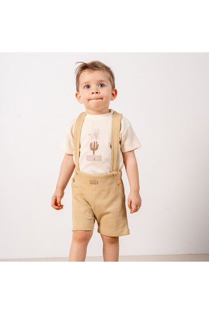 Baby Boy Summer Salopet Suit with Shorts