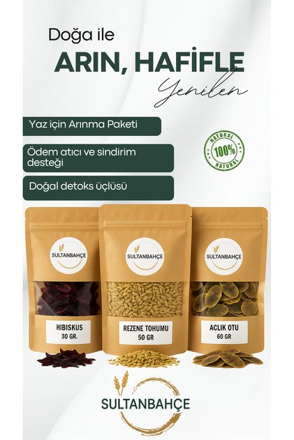 Herbal Tea Set | Hibiscus Tea | Hunger Grass | Fennel | Natural |