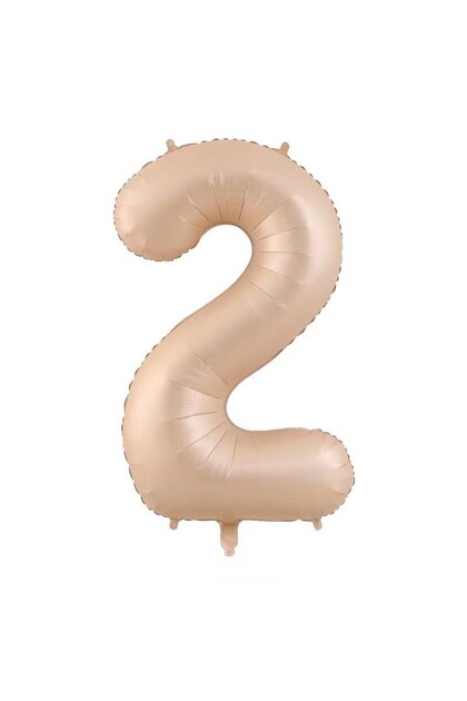 Balon, Flippy, Cifra, Model 2, 100 cm, , Crem