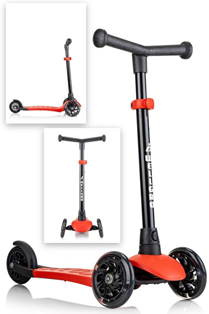 Wellgro Işıklı Scooter, Ayarlanabilir yükseklik, Ön Tekerleri