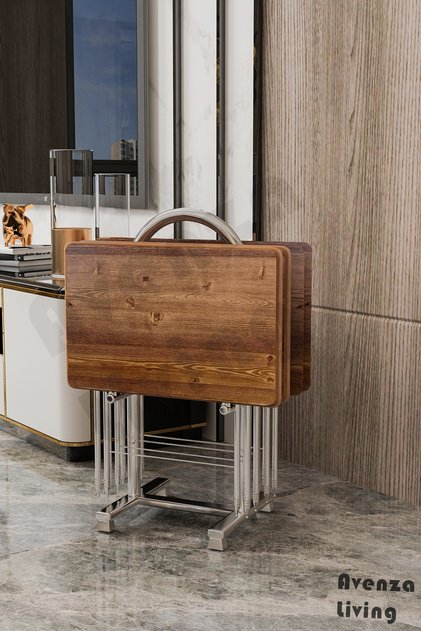 Avenza Çanta Zigon Sehpa 33 x 53 MDF Mebran Kaplama
