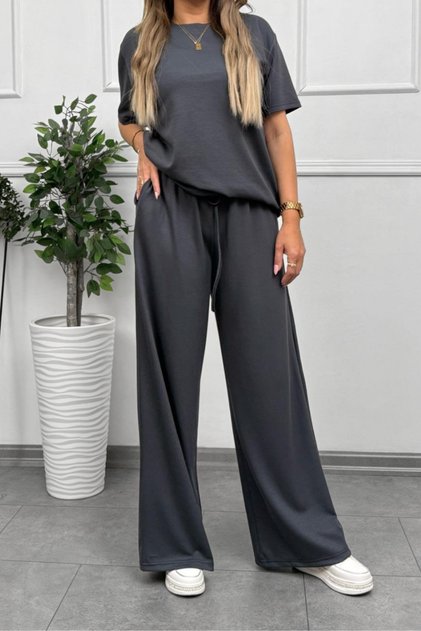 Set 2 piese oversize pentru femei cu mânecă scurtă