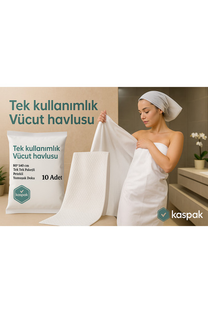 Tek kullanımlık Banyo/Masaj/Vücut Havlusu 10 adet
