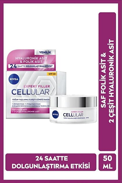 NIVEA Expert Filler Yoğun Yaşlanma Karşıtı Gündüz Bakım Kremi 50ml