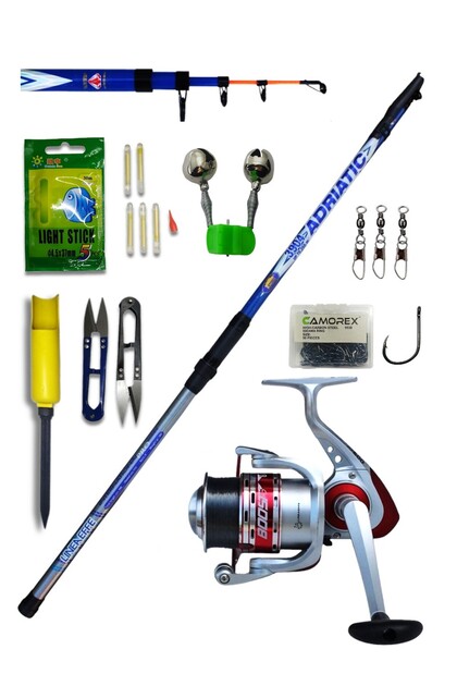 Fishack 37 Parça Surf Basic Deniz Olta Seti XL - 3.60MT / 50-100GR