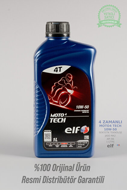 【新品・未使用】elf MOTO 4 TECH 10W-50 1L 4本セット Elf Moto4 Tech 10W-50 4T 1L Motosiklet Motor Yağı Elf - Fiyatı