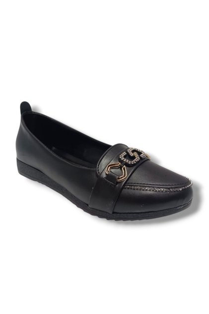 Oxygen 3080-25 leather s stone buckled anatomical women's flat shoes