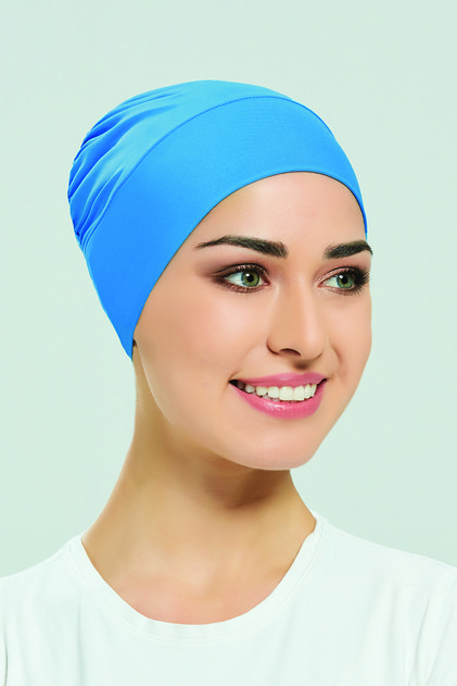 Havuz Deniz Düz Bone R-999-B Mavi
