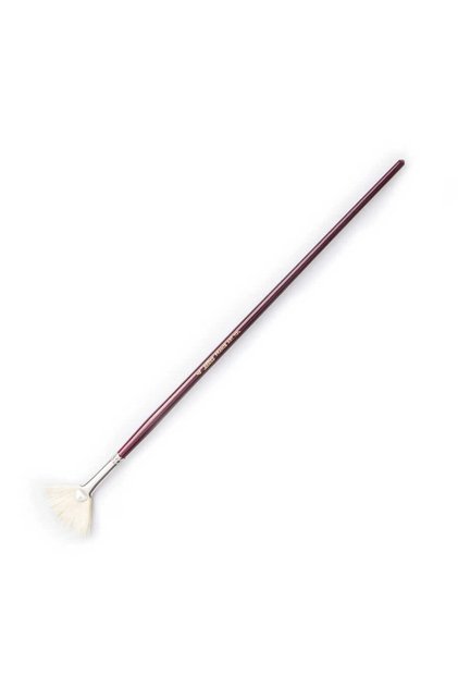 113l - 4 White Bristle Fan Brush