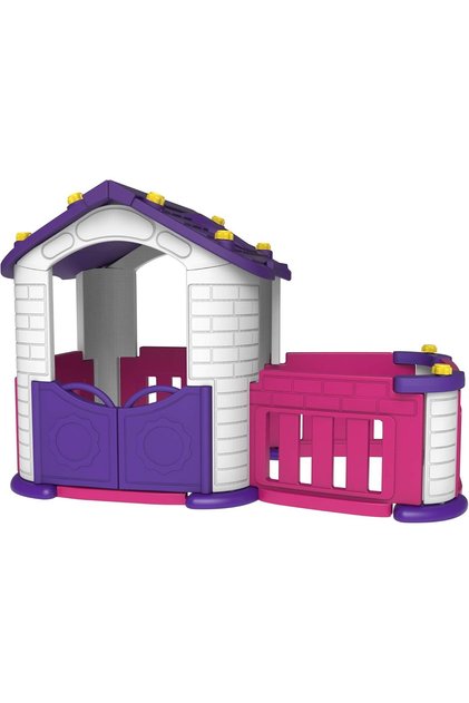 Best Toy Large Playhouse for Kids with Outdoor Room, Multicolor