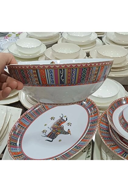 Zuccara Maison 6 Kişilik 28 Parça At Desenli Yemek Takımı - Fiyatı