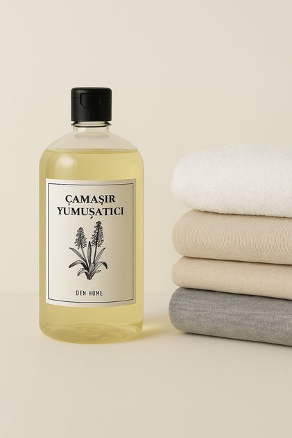 Şeffaf Cam Görünümlü Plastik Düzenleyici Çamaşır Yumuşatıcı Boş Şişe 1litre