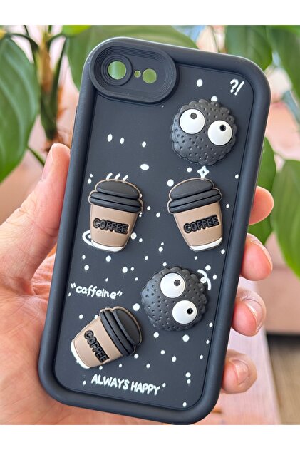 Fibaks iPhone 7/8/SE Kılıf Tasarımlı Desenli Kamera Korumalı