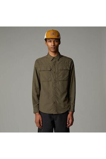 M L/S Sequoia Shirt New Taupe Green
