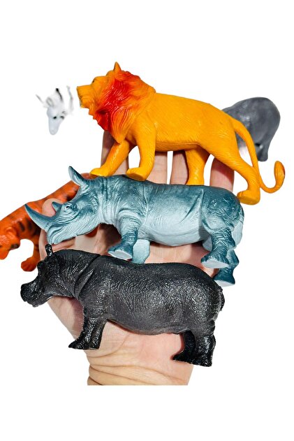 tmtoysandmore vahşi hayvan serisi aslan kaplan fil hippo zebra