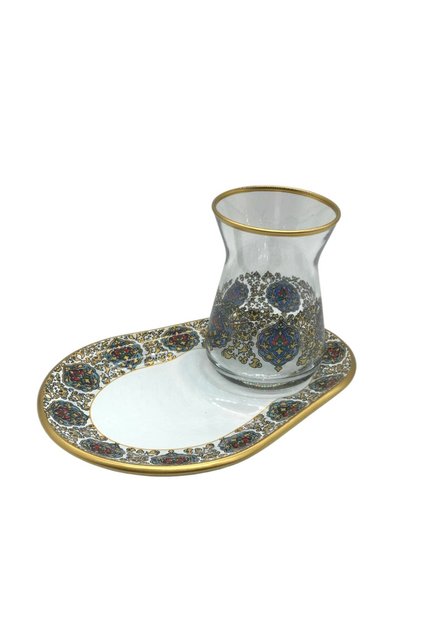 Patterned Presentation Tea Set for 2 People Colorful