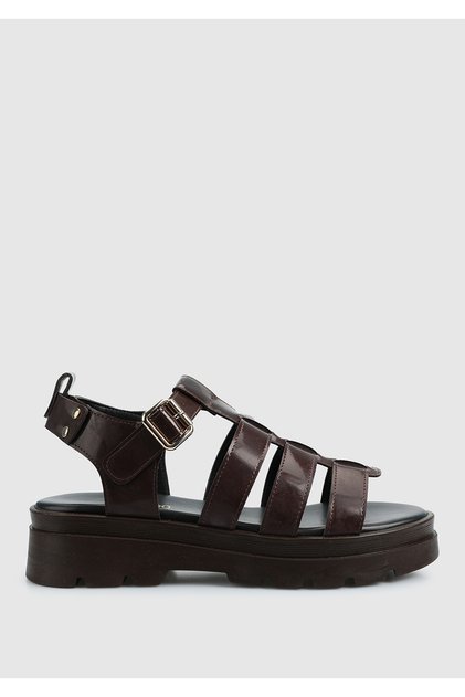 Brown Women's Flat Sandals
